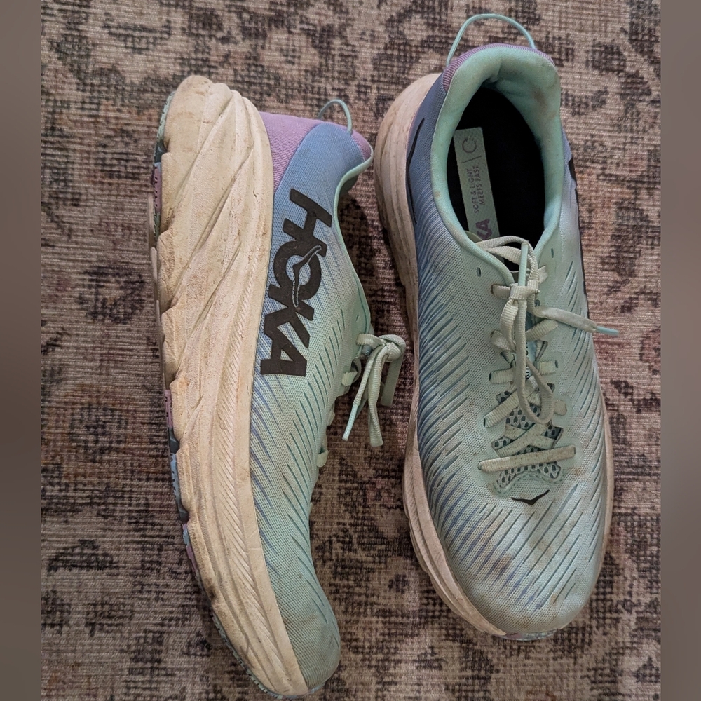 Hoka Rincon Women's Running Shoes - Mint and Lavender
